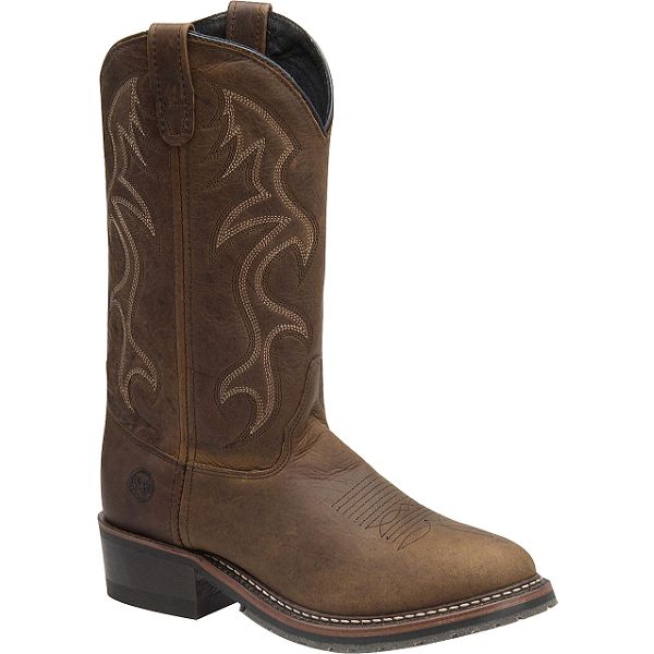 Double-H Boot Company Men's 12in Black ICE Work Western - Brown