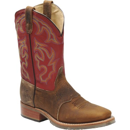 Double-H Boot Company Men's 11in Wide Square Toe Roper - Red Shaft (DH3556) Best Price