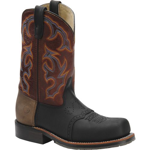 Double-H Boot Company Men's 11in Wide Square Toe Roper - Navy Shaft (DH3550) Best Price