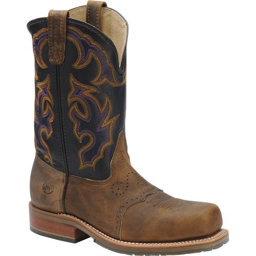 Double-H Boot Company Men's 11in Wide Square Toe Roper - Navy Shaft (DH3551) Best Price
