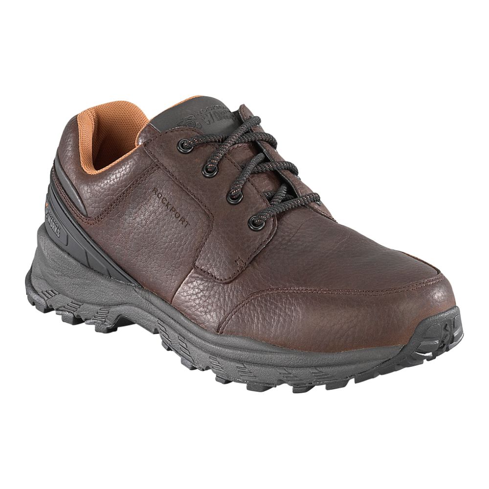 Rockport Works Water Resistant Classic Steel Toe Oxford - Brown
