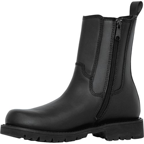Ridge Footwear All Leather Side Zipper - Black - MC206 Best Price