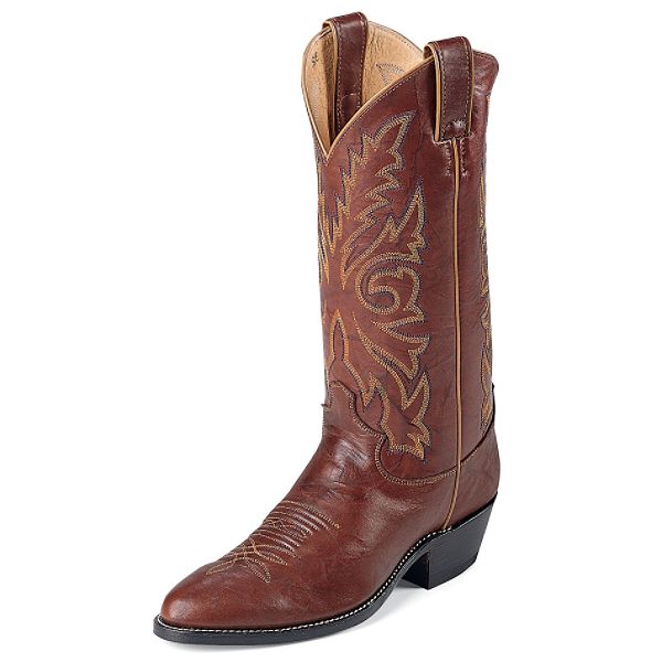 Justin Men's Marbled Deerlite Western Boot - Chestnut