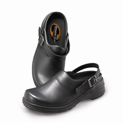 Genuine Grip Men's Slip-Resistant Mule Open-Back Casual Shoes #4340 Black Best Price