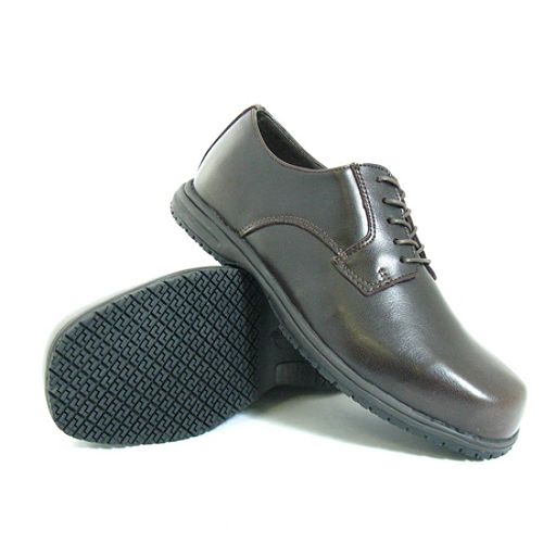 Genuine Grip Men's Slip-Resistant Oxfords Casual Shoes #9545 Brown Best Price