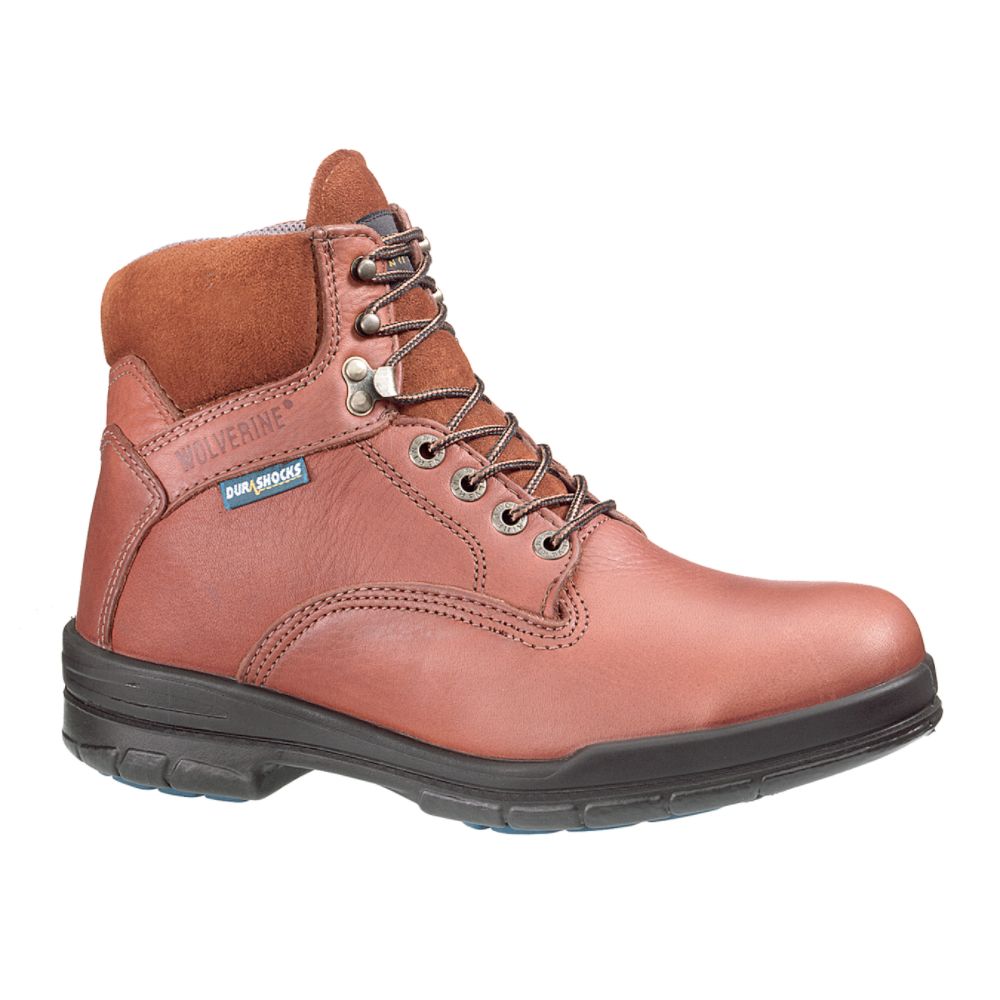 Wolverine 6" Durashock Soft Toe Boot- Brown