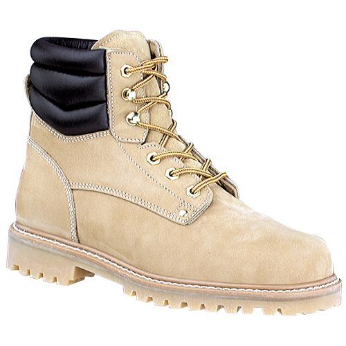6 in. Nubuck Steel Toe Boot, Tan
