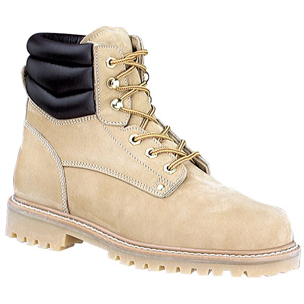 6 in. Nubuck Steel Toe Boot, Tan