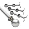 48 In - 84 In Nickel Double Rod Set
