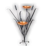 Achla Double Cattail Bird Bath