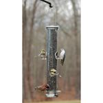 Aspects Large Brushed Nickel Seed Tube Bird Feeder