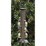 Aspects Large Brushed Nickel Nyjer Tube Bird Feeder