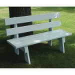 Duratrel White Park/Pier Bench