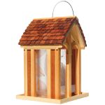 Woodstream Wood Mountain Chapel Bird Feeder Hang or Post Mount