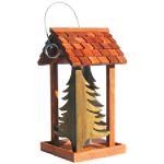 Woodstream Wood Pinery Bird Feeder Hang or Post Mount