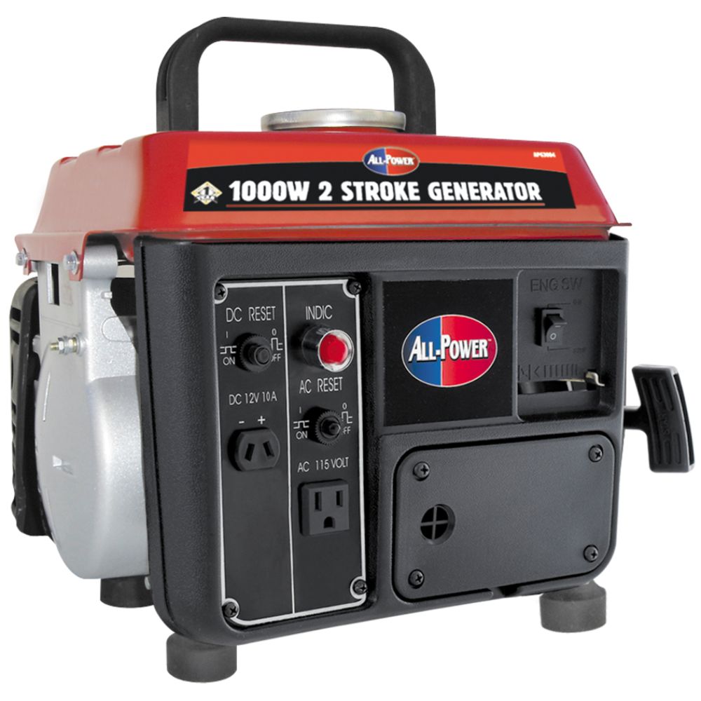All Power America 850Watts  1000Watts Surge 2 HP  2-stroke portable generator