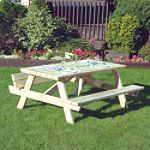 Cedar Looks Square Northern White Cedar Picnic Table