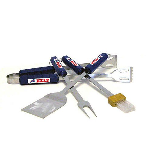 PSS NFL, officially licensed Buffalo Bills 4-piece barbecue grill tool set
