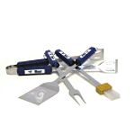 PSS NFL, officially licensed St. Louis Rams 4-piece barbecue grill tool set