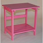 Globalinx Pink painted cedar adirondack table