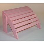 Globalinx Pink painted cedar adirondack ottoman