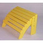 Globalinx Yellow painted cedar adirondack ottoman
