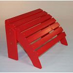 Globalinx Red painted cedar adirondack ottoman