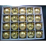 100ct 65mm Glass Ball Ornament in White Box