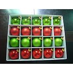 100ct 65mm Glass Ball Ornament in White Box