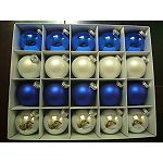 100ct 65mm Glass Ball Ornament in White Box