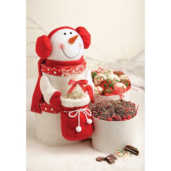 Long Grove Confectionary 24 oz.Snowman Stack Of Delicious Chocolate Treats