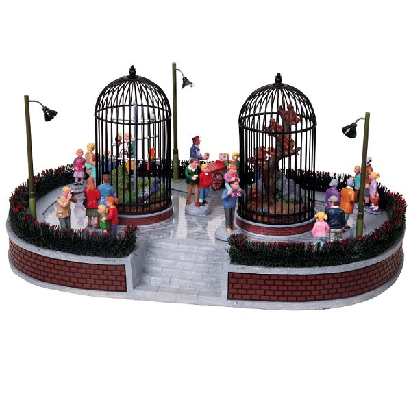 Lemax Village Collection City Zoo Visitors, Set Of 7, With 4.5V