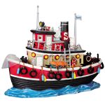 Lemax Village Collection Salty The Tug Boat, B/O 4.5V