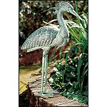 Achla 31.5-Inch Heron Aluminum with Brass Look Statue