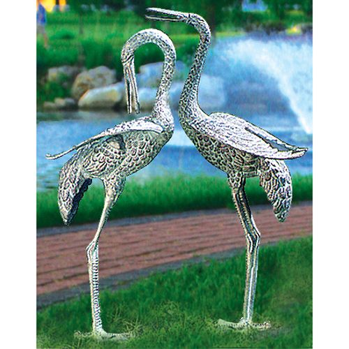 Achla 20-Inch and 23-Inch Preening Cranes Set of Two