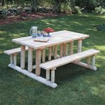 Cedar Looks Picnic Table, Park Style