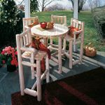 Cedar Looks Bar Stool With Back