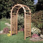 Rustic Natural Cedar English Rose Arbor 42