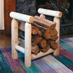 Cedar Looks Firewood Rack Log, 2'