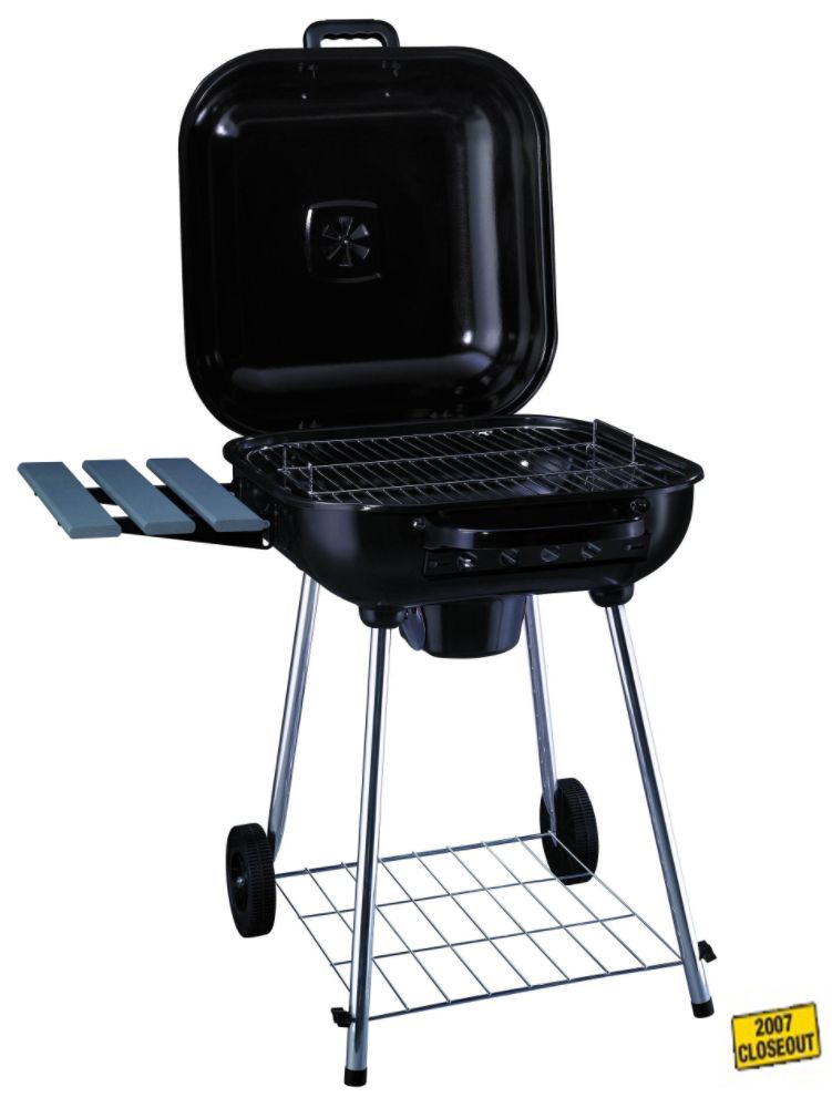 BBQ Pro 21-1/2 in. Adjustable Square Charcoal Grill