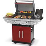 Kenmore Red 3-Burner Gas Grill with Side Burner
