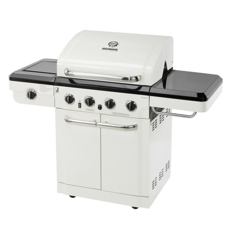 Kenmore Vanilla 4-Burner LP Gas Grill with Built-In Halogen Lights
