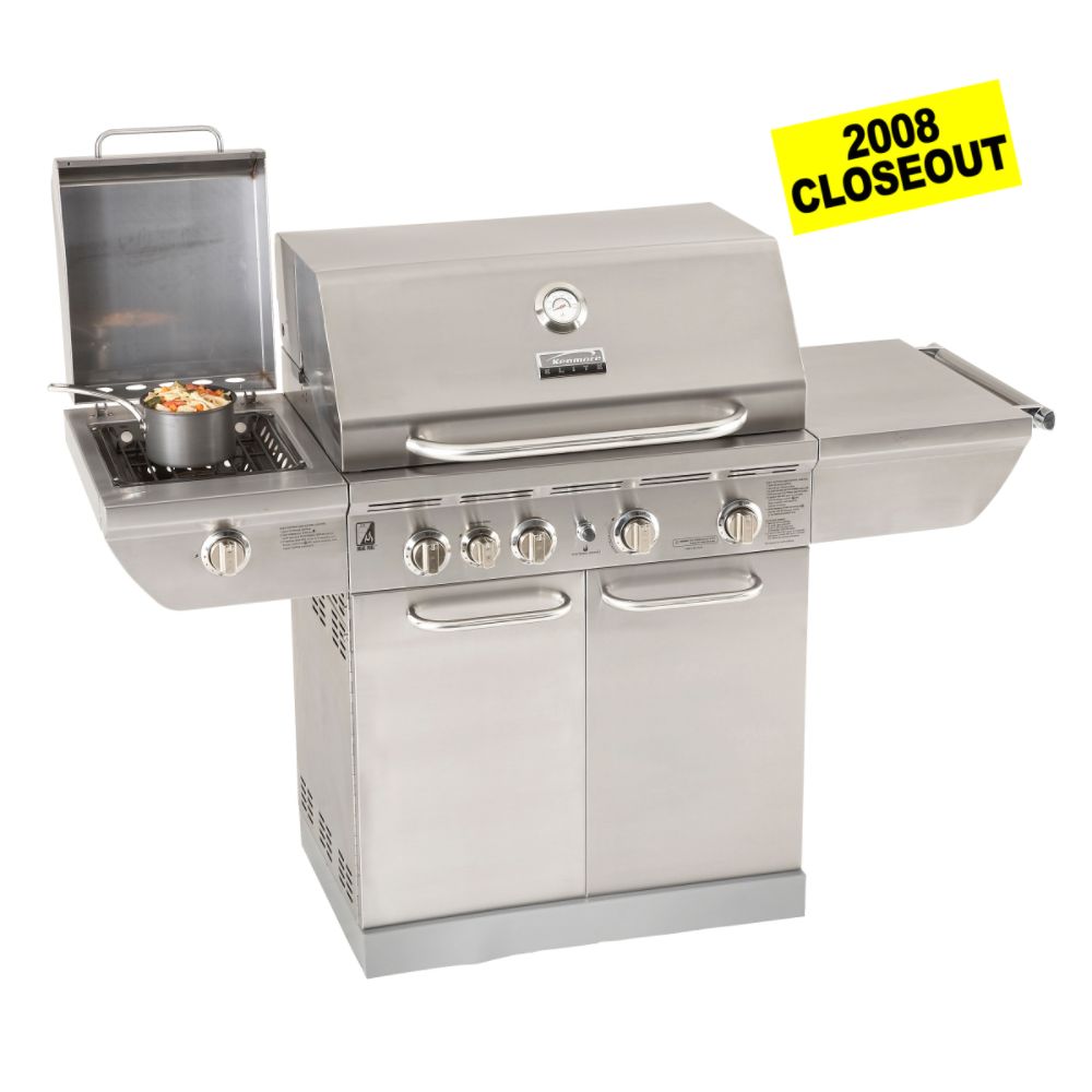 Kenmore Elite 750 sq. in 4 Burner LP Gas Grill Stainless Steel