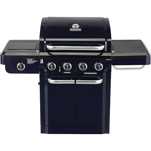 Kenmore 4 Burner Gas Grill with Side Burner - Blue