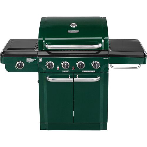 Kenmore 4 Burner Gas Grill with Side Burner - Green