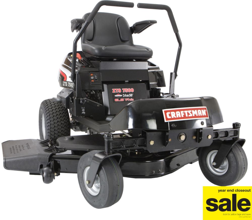 Craftsman 24 hp 50 in. Deck, ZTS 7500 Zero Turn Riding Mower