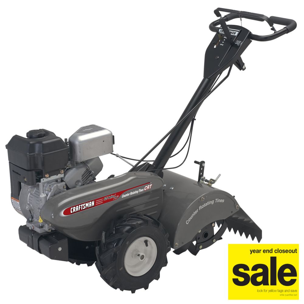 Craftsman 8.25 Torque Rating (190CC) Rear Tine Tiller