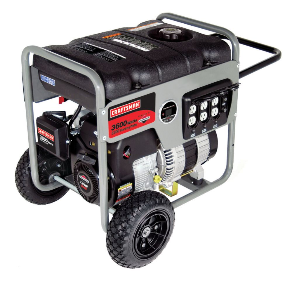 Craftsman Briggs & Stratton Generator, 3600 Watt 7 HP