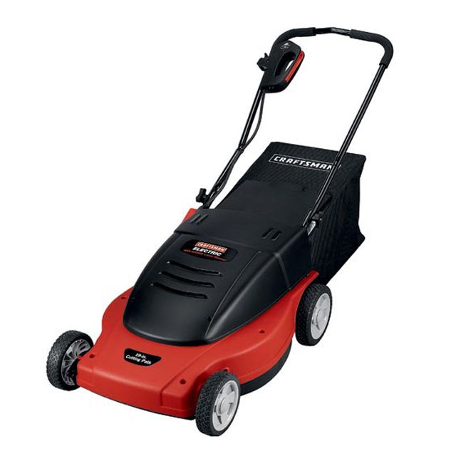 Craftsman 19 in. Deck Rear Bag Electric Mower, Corded, 12 amp