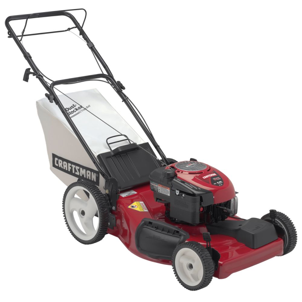 Craftsman 6.25 Torque 22 in. Deck Rear Bag Front Propelled Lawn Mower with High Wheels